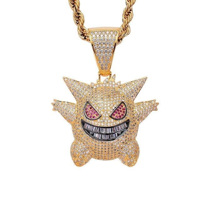 Iced Out Gengar Pendant